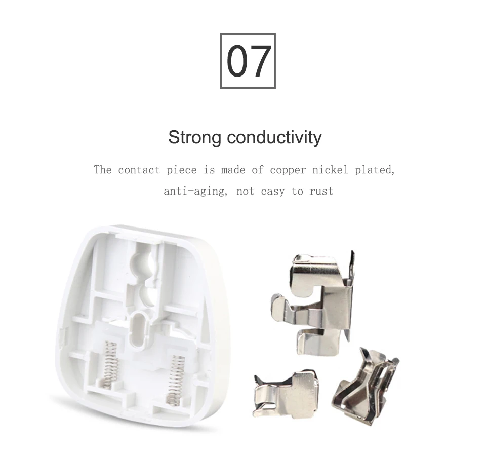 1PC Universal EU US AU to UK Plugs Adaptor Multifunction Travel Wall AC Power Socket Plug Charger Adapter Converter 3 Socket Pin (11)