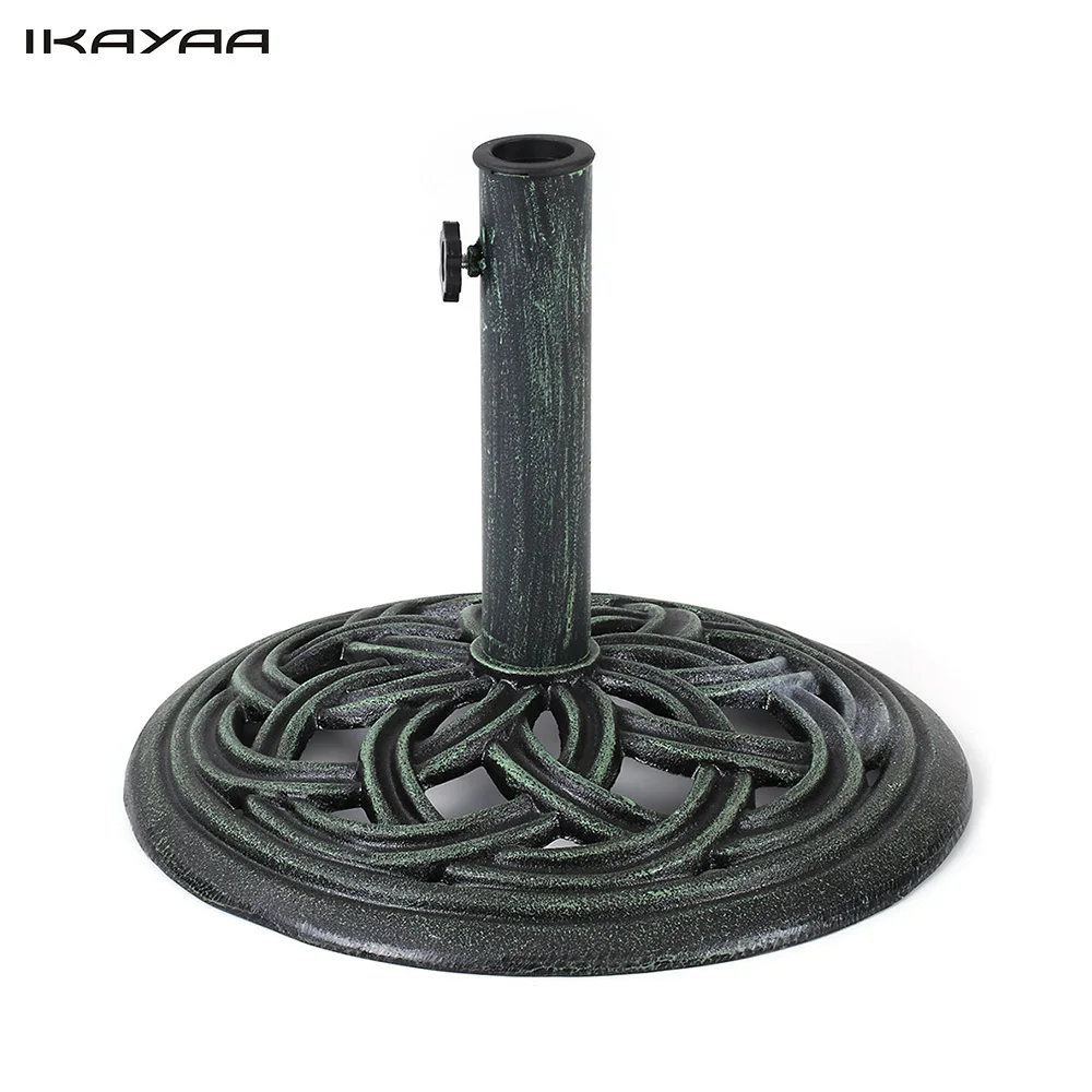 

iKayaa 19.84LB Cast Iron Patio Garden Umbrella Base Stand High-quality Rust-free