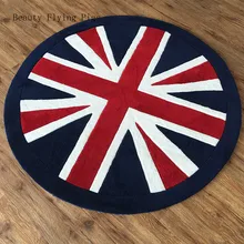 Винтажная Англия m флаг круглый ковер уличная мода Гостиная Спальня прикроватный компьютерный стул акриловое одеяло утолщение