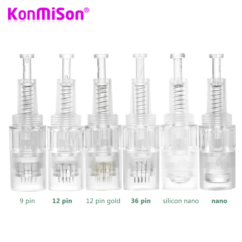 Konmison винт Dr. pen иголка для кожи картридж иглы Советы(12pin иглы) для электрических микро Роллинг кожный штамп терапии