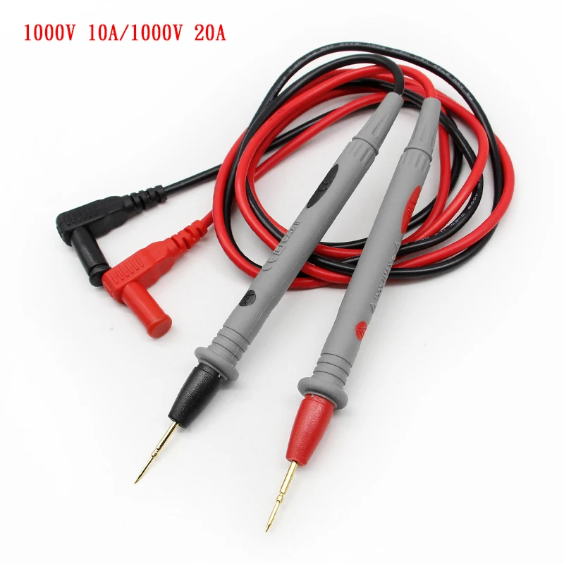 

1Pair Universal Digital 1000V 10A 20A Thin Tip Needle Multimeter Multi Meter Test Lead Probe Wire Pen Cable Multimeter Tester