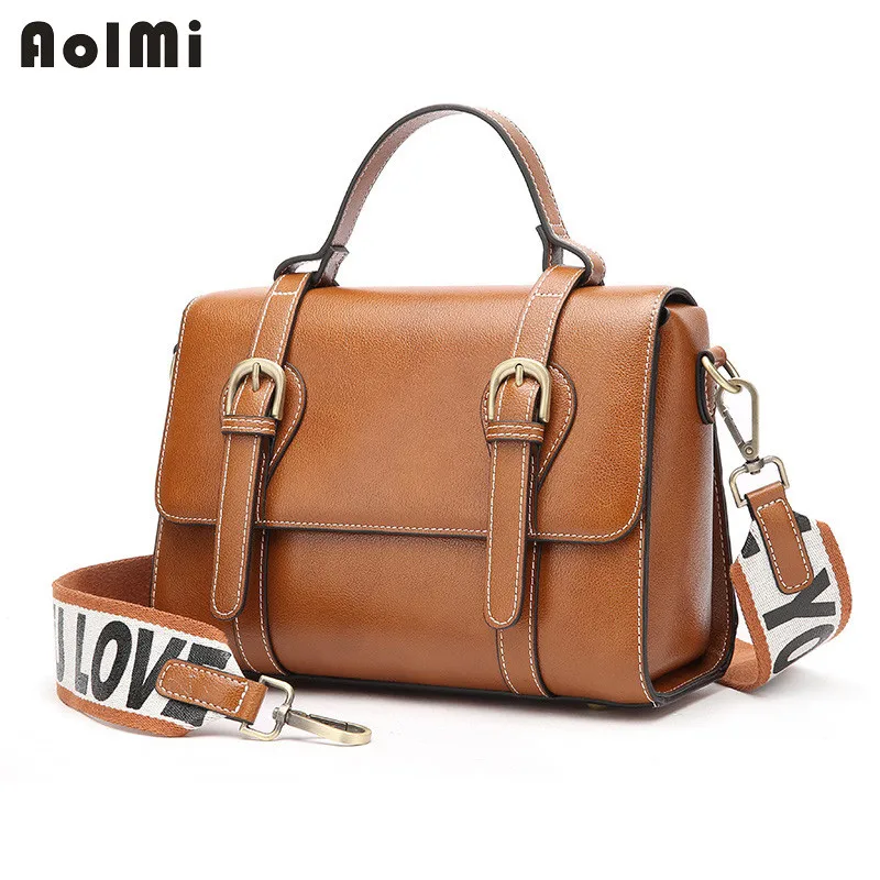AolMi Vintage Women Envelope Bag Genuine Leather Handbag Luxury bolsa ...