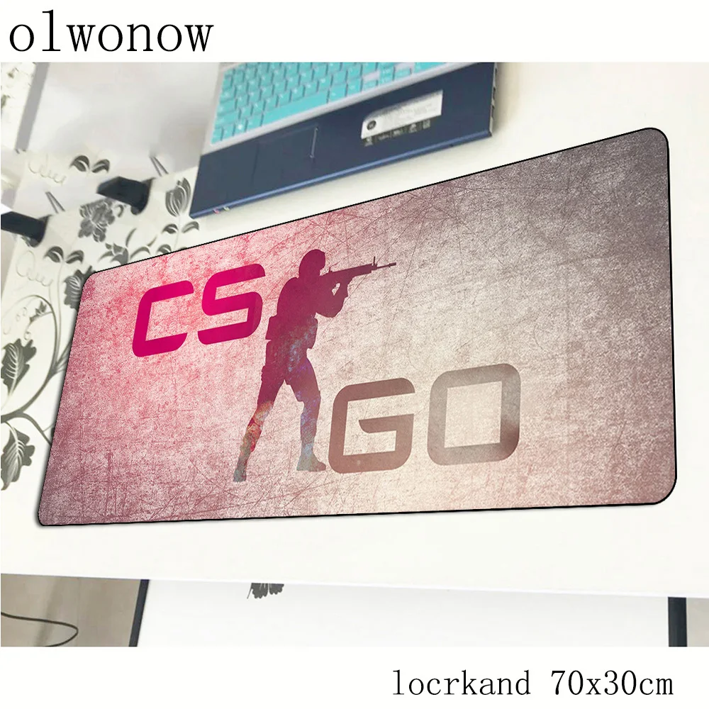 Коврик для мыши cs go игровой компьютерный коврик 70x30 см большой с заблокированными