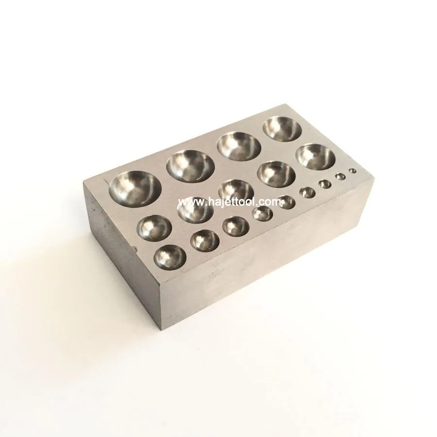 

Free Shipping High Quality Jewelry making Tools Flat Dapping Block dapping punches tool steel bench block