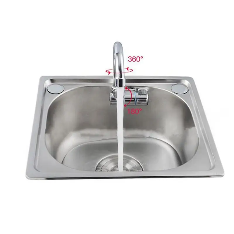 Copper Caravan Boat 360 Rotation Cold Water Faucet Tap Kitchen Bathroom for RV Marine Boat Deck Hatch