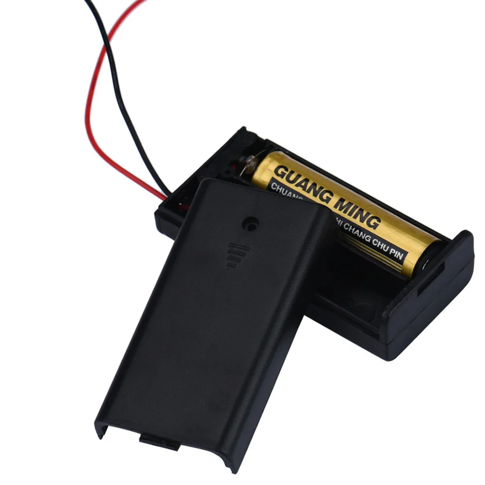 Power Bank Box 2 X Aa 3v Battery Holder Connector Storage
