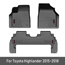 Новинка, TPE, Заказные автомобильные коврики для Toyota Highlander,,,, накладки для ног, Автомобильный Ковер, аксессуары для укладки