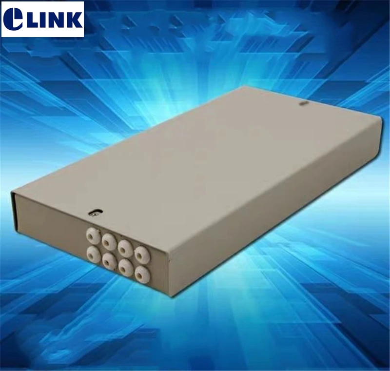 3pcs 8 core ftth box optical fibre distribution cold rolled steel fiber terminal for pigtail out direct Beige thickened | Мобильные