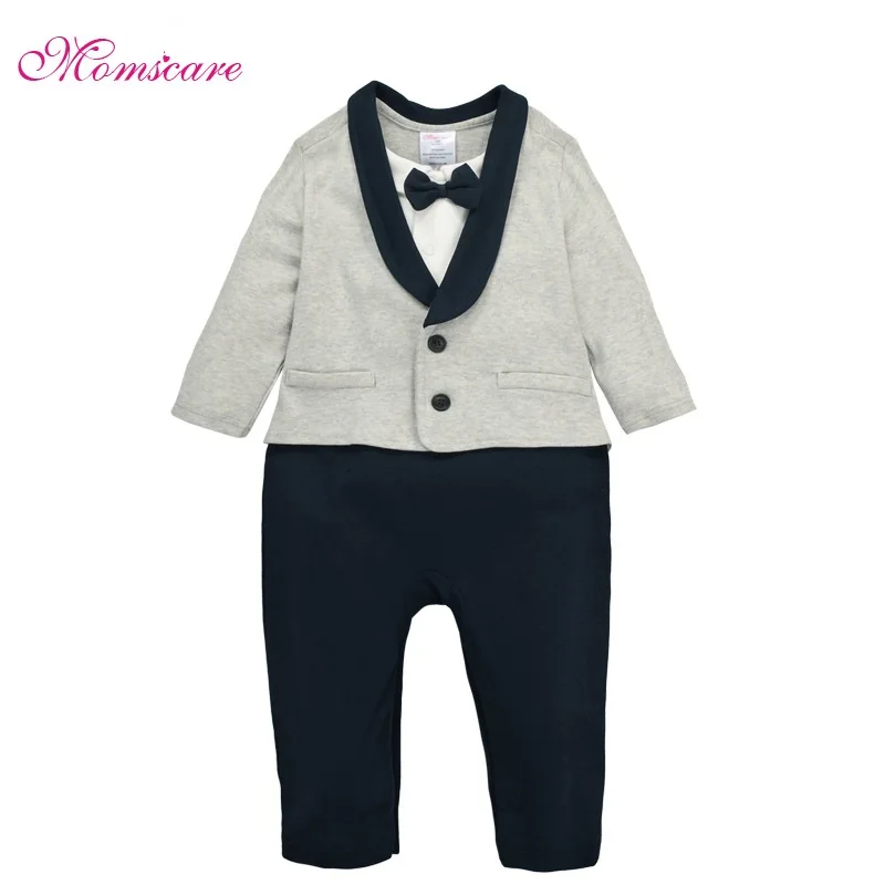 

Long Sleeve Rompers 100% Cotton Newborn Infant's Clothes Toddler Costume Jumpsuit New gentleman Dresses2019