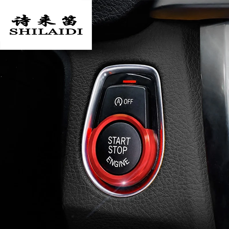 Car Styling Key Start Button Decorative Frame Interior Covers stickers Trim For BMW 1/2/3 series F20 F21 F30 X1 F48 Accessories Car Styling Key Start Button Decorative Frame Interior Covers stickers Trim For BMW 1/2/3 series F20 F21 F30 X1 F48 Accessories