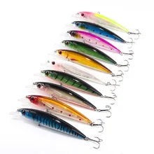 8 Pçs/lote 11 centímetros 13.5g Iscas De Pesca Minnow Conjunto Isca de Pesca Equipamento De Pesca Conjunto Isca de Pesca