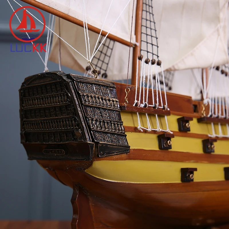 Деревянная модель корабля LUCKK 96 см Англия HMS VICTORY 1765 сборка здания украшение