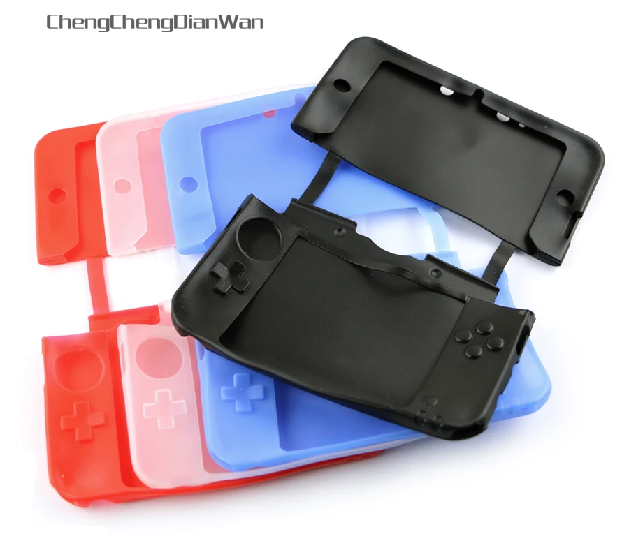 1 шт./лот Многоцветный силиконовый чехол для 3DS XL /3DS LL игровой консоли из мягкого