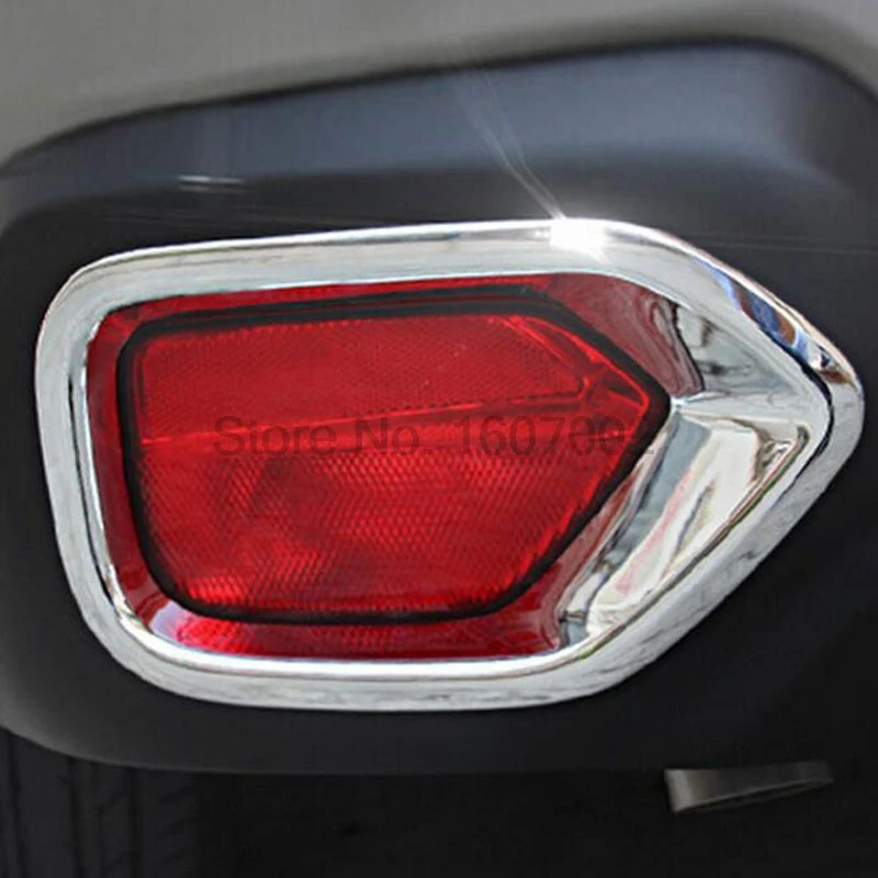 For Subaru Outback 2015 2016 ABS Chrome Rear Foglight Decorative Frame