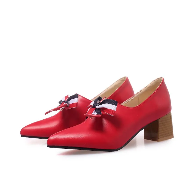 

2019 new pointed fashion bow set feet women's shoes