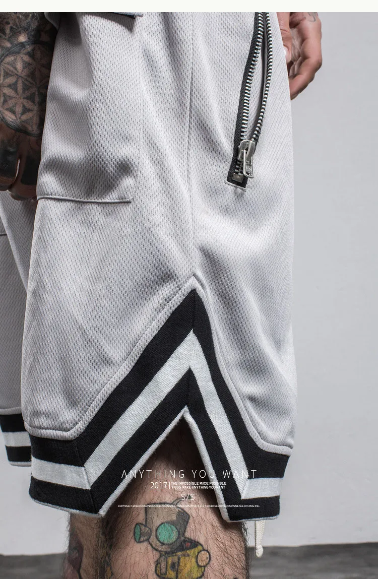 Aolamegs Men's Shorts Tide Brand European American Men Zipper Loose Gym Shorts Knee Length Homme Sports Shorts Bermuda Masculina (10)