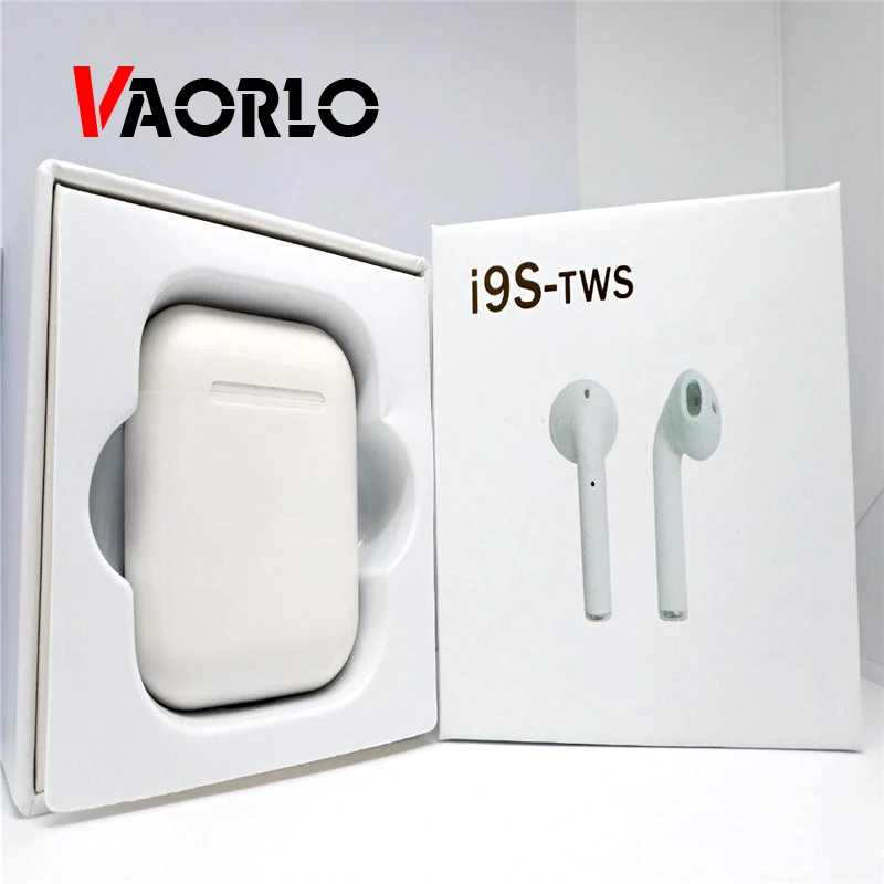 

VAORLO i9s TWS Wireless Earbuds Double Ear Mini Bluetooth Earphones Headset Earpiece Air pods For Apple iPhone Xs Charging Box