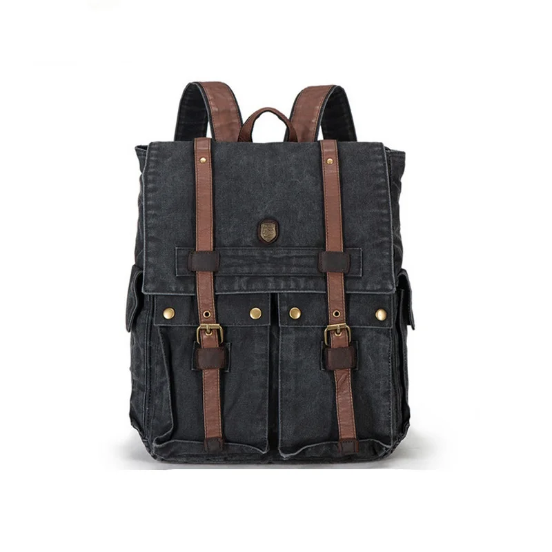 

Fashion Canvas Backpack Schoolbag High-Capacity Travel Bag Computer Backpack Casual Out-Door Backpacks