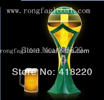 

2019 new football beer tower beer dispenser cerveja torre distribuidor de cerveja Cerveja Brasil O Mundial