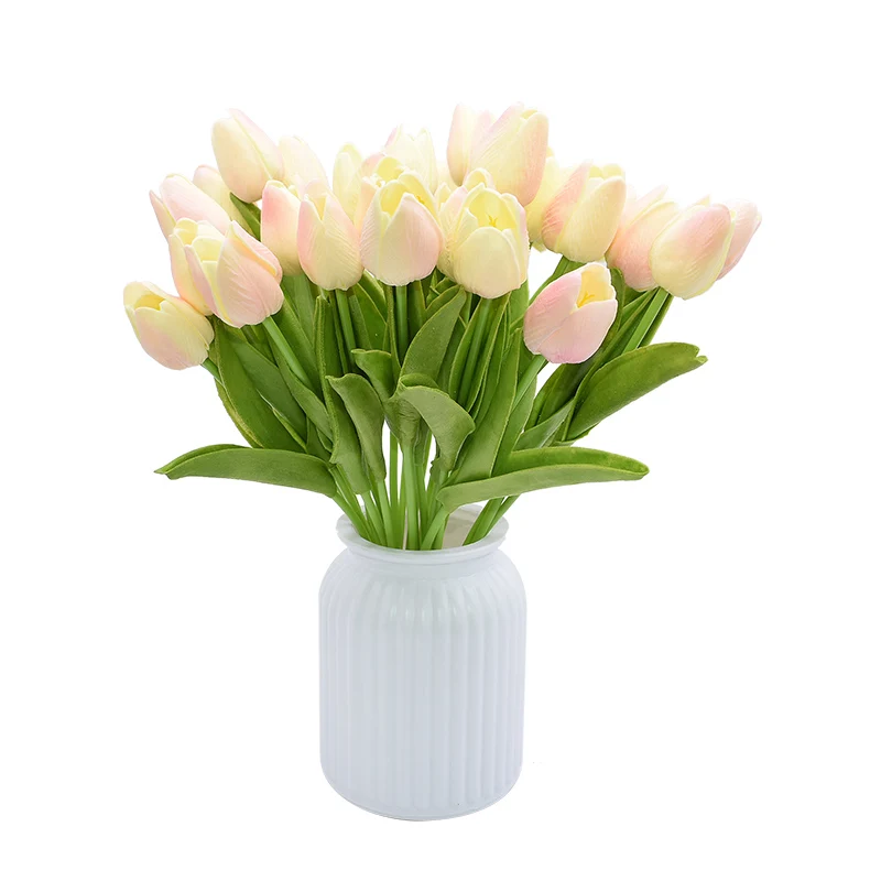 30 шт. дешевые ПУ тюльпаны букет Искусственные тюльпаны для свадебной вечеринки украшение стола домашний сад офисный Декор поддельные цветы - Color: F15