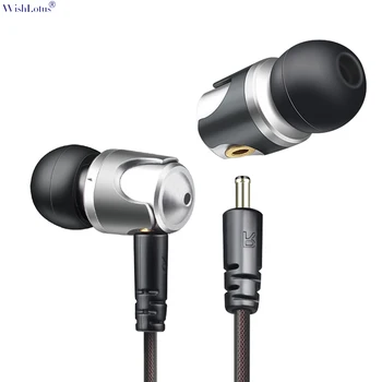 

WishLotus Original Wired Headset Copper Ring Acoustic Horn In-Ear Earphone Heavy Bass Noise Reduction Earphone with Microphone