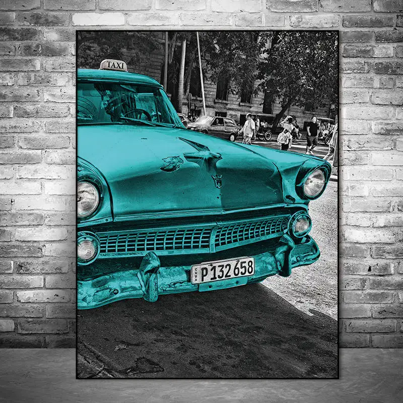 Wall poster Canvas Painting Pictures abstract painting art prints car