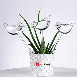 3 Упак. автополив для растений самополив глобусы, ясно Птица Форма руки выдувное стекло Aqua лампы