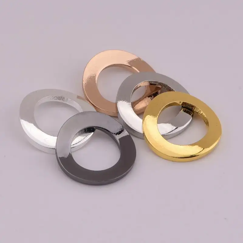 

50 PCS/lot Copper Material Silver gold black 5 Color Toroidal & Ring shape charms pendant Handmades Jewelry making Accessories