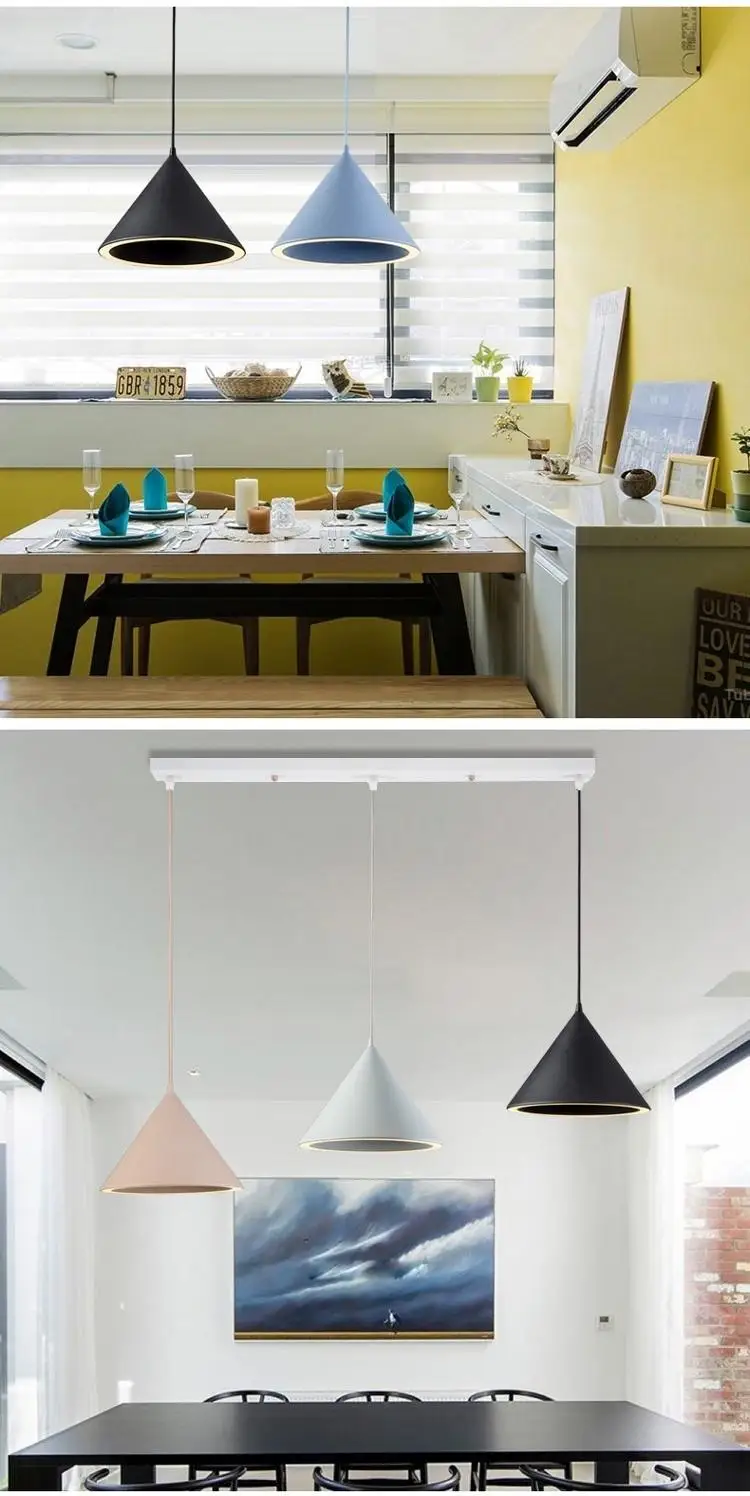 Подвесной светодиодный светильник в скандинавском стиле, яркий подвесной светильник для ресторана, кухни, подвесной светильник, домашний промышленный светильник ing