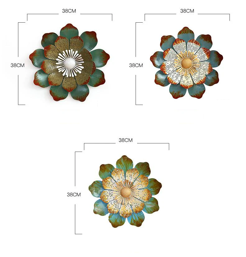 Роскошная креативная домашняя стена из кованого железа, искусственный цветок, ремесла, настенное цветочное панно, подвесное украшение для гостиной