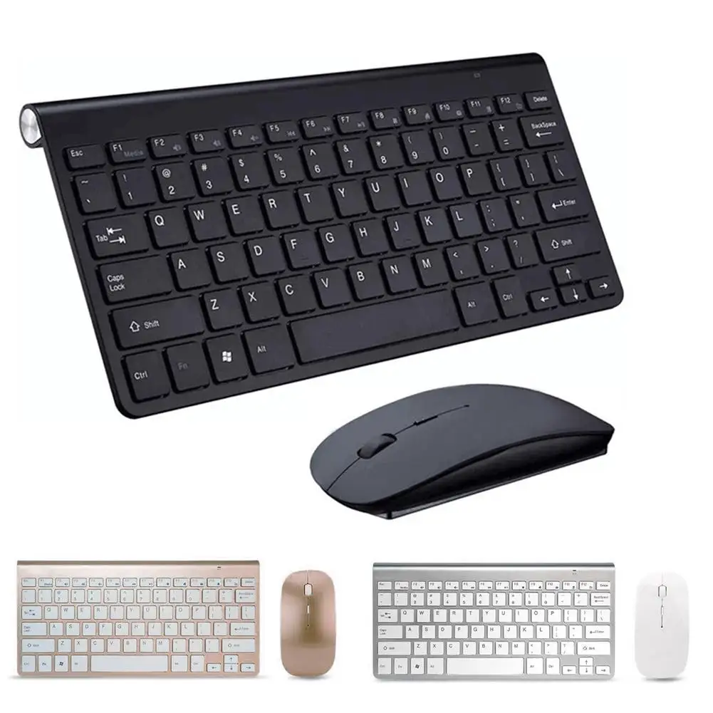 

Complete Set Of Ultra-Thin Wireless Keyboard Mouse Combo 2.4G Wireless Mouse for Apple Keyboard Style Mac Win XP/7/8/10 TV Box