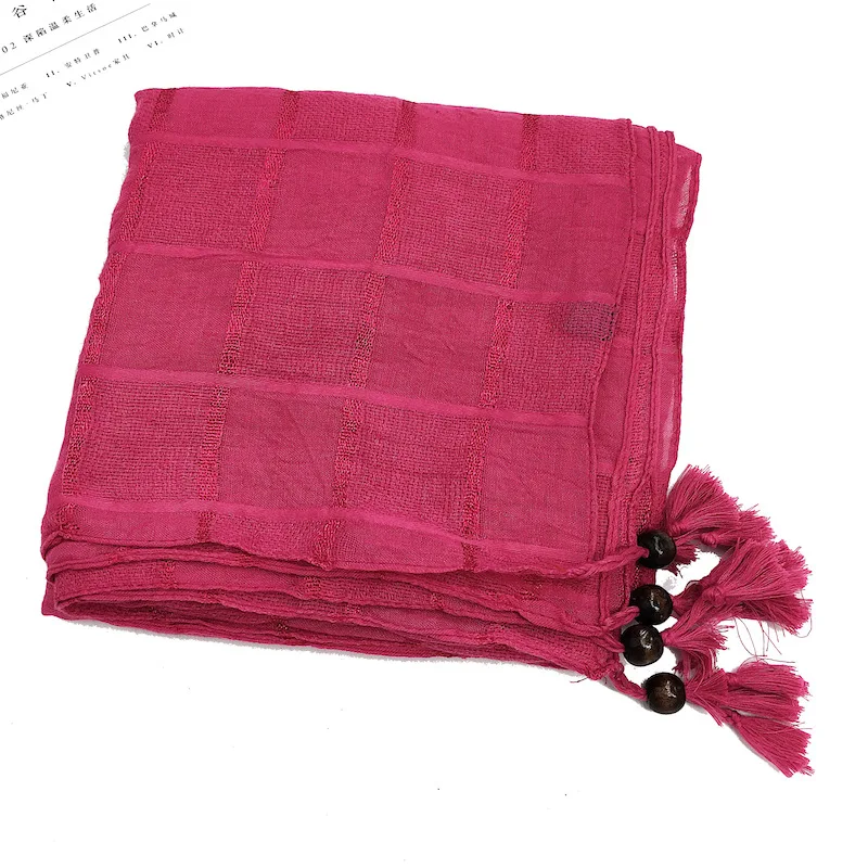 Кисти в этническом стиле вышивка цветок квадратный плед шарф из хлопка и льна женский солнцезащитный платок пляжное полотенце