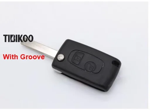 Модифицированная Складная деталь для Peugeot 307 206 207 заготовки ключа Citroen C2|peugeot key