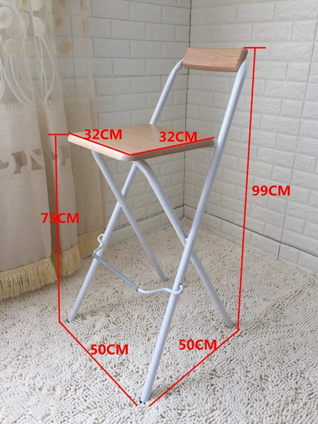 Европейский высокий стул барный стул складывание стула рыболовный стул утолщение высокий стул