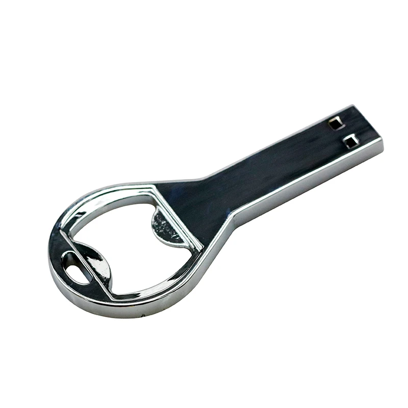 Металлический USB флеш накопитель в виде открывалки для бутылок 128 ГБ 64 32 16 8