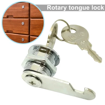 

Aluminum Alloy Cylinder Barrel Lock Set 2 Cles for Mailbox Drawer 20mm JDH99