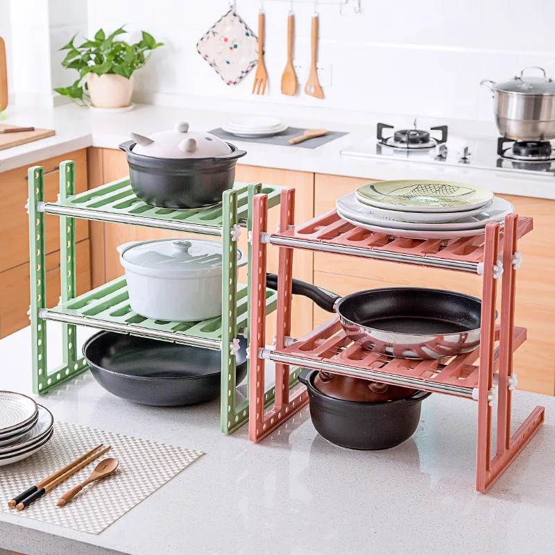  vanzlife Adjustable shelf under ground sink receive a rack shelf in the kitchen kitchen utensils an