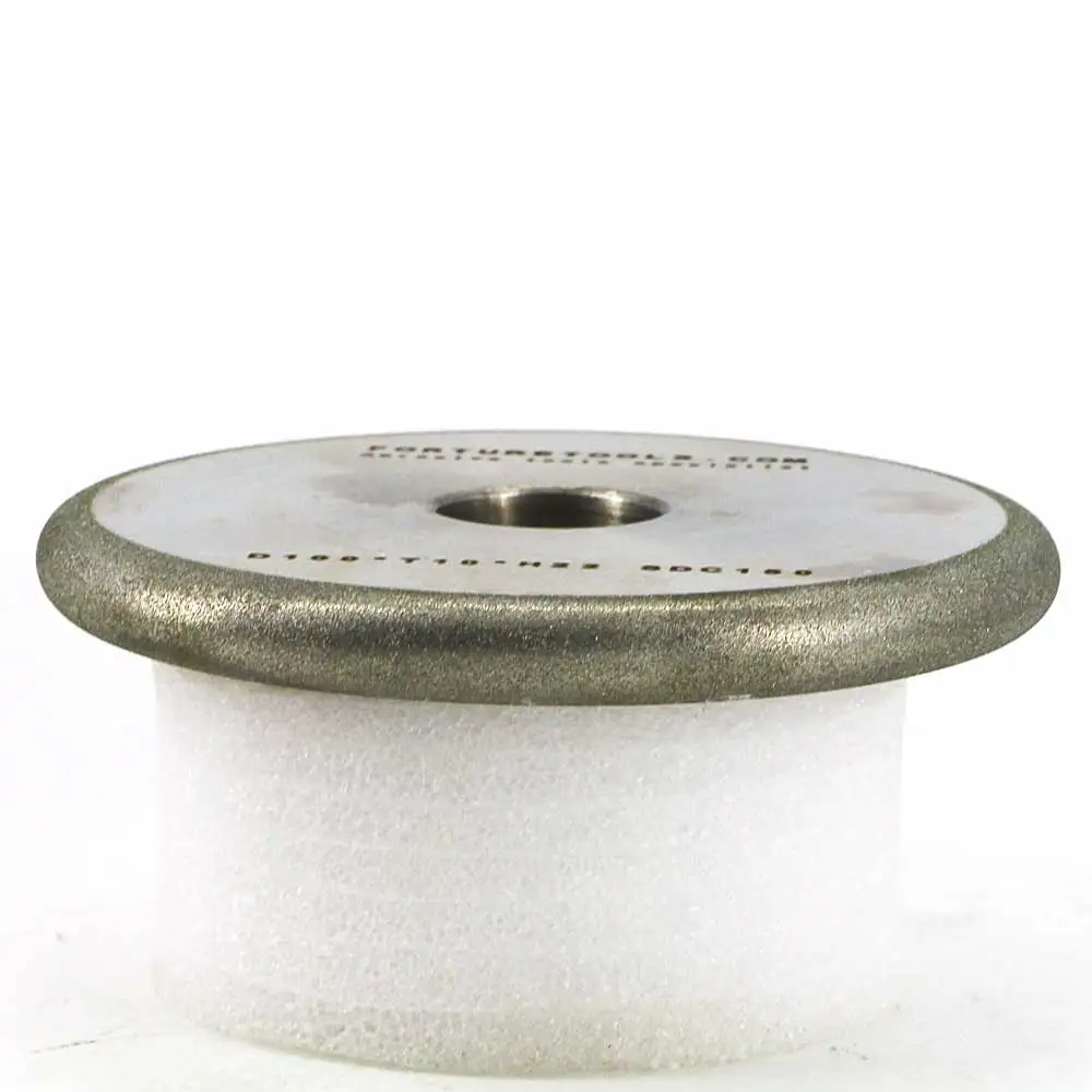 One piece flat wheel with round edge radius 5 electroplated diamond and CBN grinding wheel for metal and non metal sharpening DZ One piece flat wheel with round edge radius 5 electroplated diamond and CBN grinding wheel for metal and non metal sharpening DZ