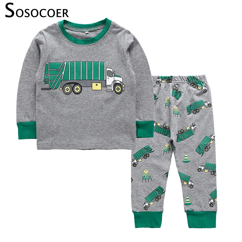 SOSOCOER 2pcs Toddler Boy Clothes Set Child Suit for Boy Kids Set for
