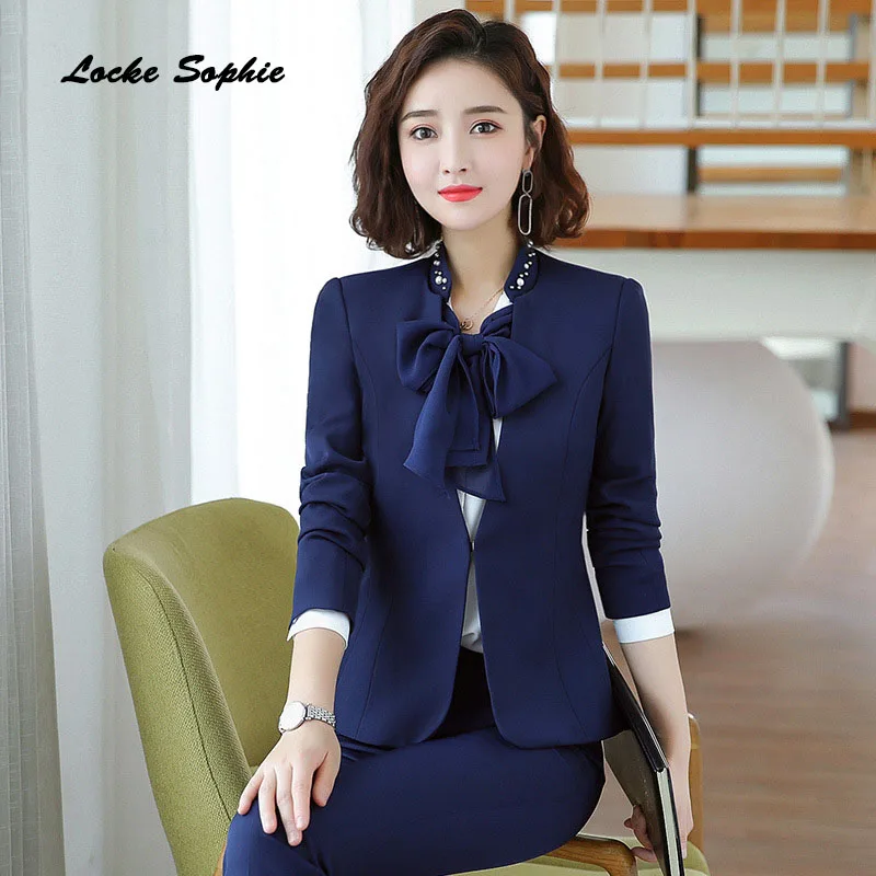 Women's Plus size Blazers coats 2019 Autumn cotton blend Long sleeves V-neck Small Suits jackets ladies Skinny Blazers Suits