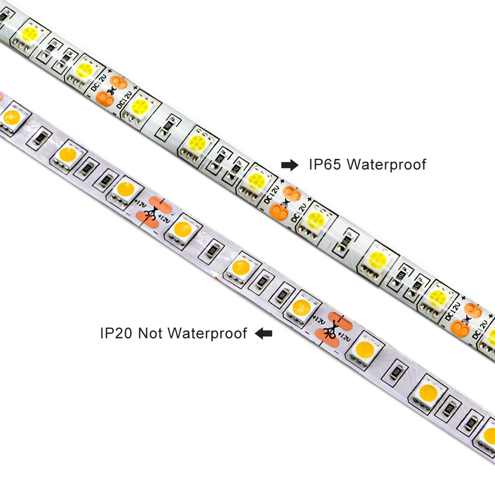 DC 12 В 5 м 300 светодиодный IP65 IP20 не водонепроницаемый 5050 SMD RGB светодиодный светильник 3 линии в 1 высокое качество лампа лента для дома светильник ing