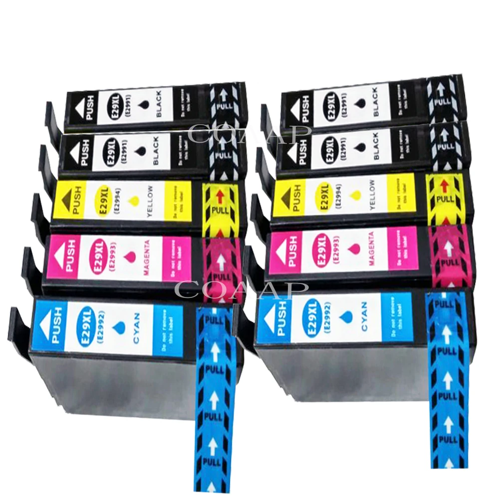 

10PCS Compatible 29XL T2991 T2996 XL ink cartridge FOR EPSON XP-335 XP-332 XP-235 XP-432 XP-435 Printer