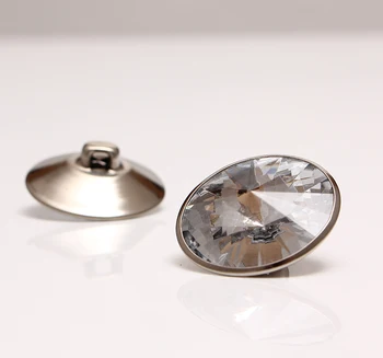 

(1000PCS/LOT) 18mm Acryl Round Sewing Plastic Buttons With Metal Loop Base Via Express Delivery