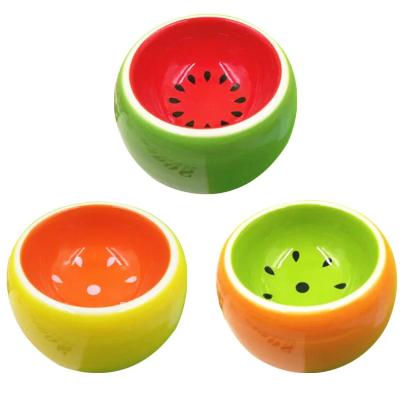 

Semi-dome Ceramic Bowl Small Pet to Prevent From Turning Over And Nibbling on Hamster Feeding Basin Chinchilla Round Bowl