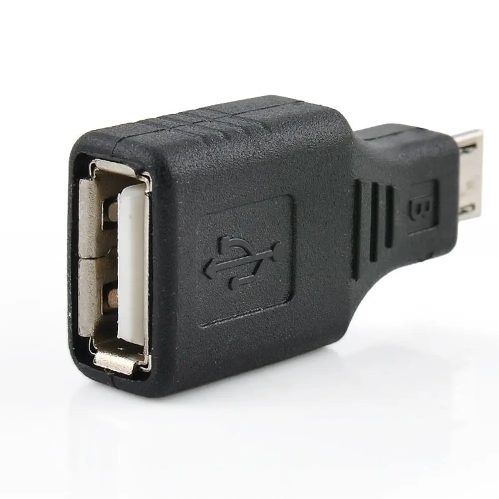 

USB 2.0 Female to Micro USB B 5 Pin Male Plug OTG Adapter Converter For Phones Conector Black Home Tools Free Shipping