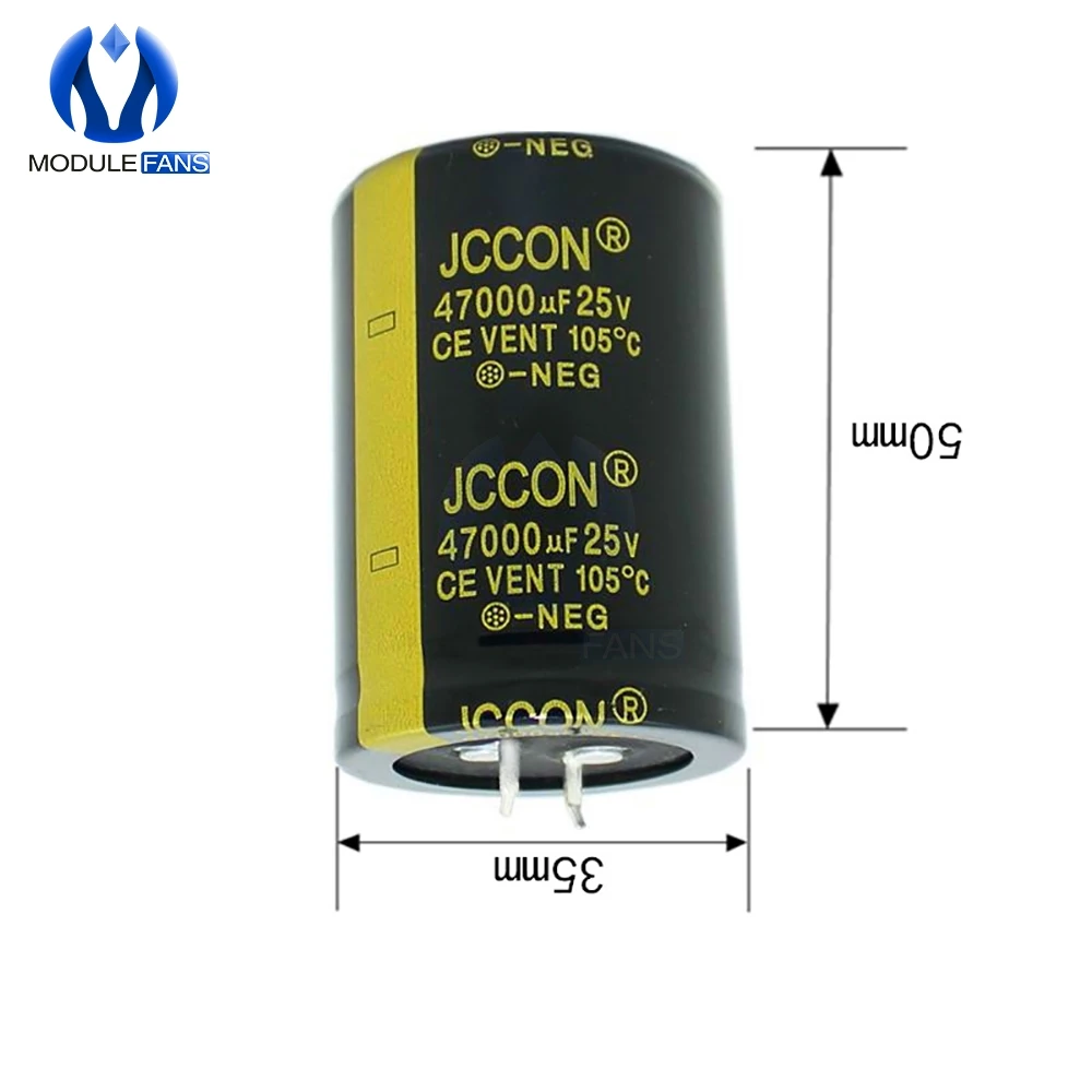 25V 47000 мкФ 35X50mm 35x50 алюминиевый электролитический конденсатор высокая частота низкое сопротивление 35*50mm 35*50mm Diy Электронный