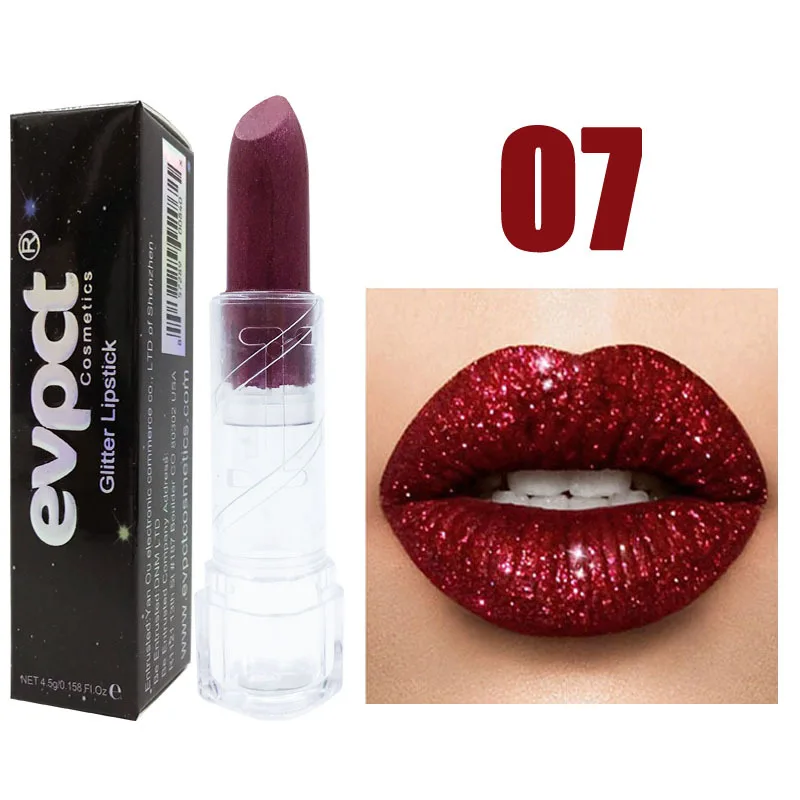 

Evpct Diamond Waterproof Lipstick Lip Gloss Shiny Makeup Long Lasting Easy To Carry Lip Makeup Lipstick Matte Long LastingTSLM1