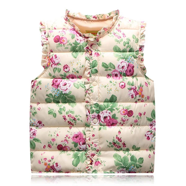 Children's Girls Vests Cotton Warm Vest Kids Vests Baby Girls Sweet