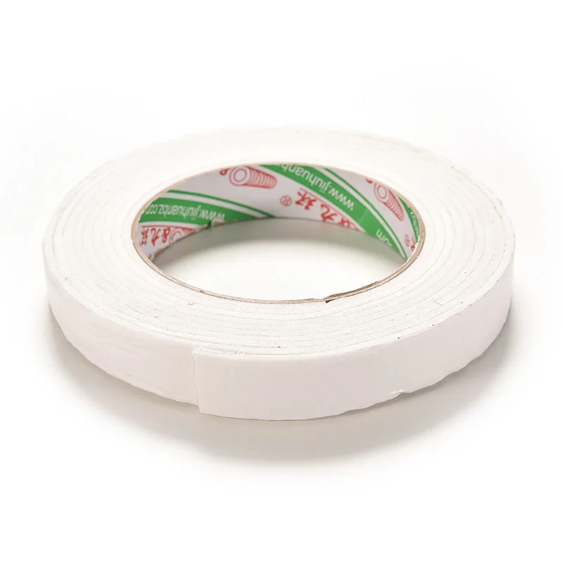 

1 Roll White Foam Sticky Tape Practical Double Sided Super Strong Roll Adhesive Office School Supplies 1.8*300cm