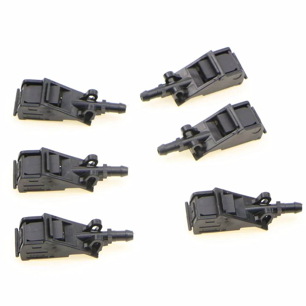 

6Pcs Car Windshield Wiper Water Spray Cleaning Nozzle For VW Eurovan T4 Jetta MK4 Passat B5 Golf Beetle Polo Bora 6RD 955 985